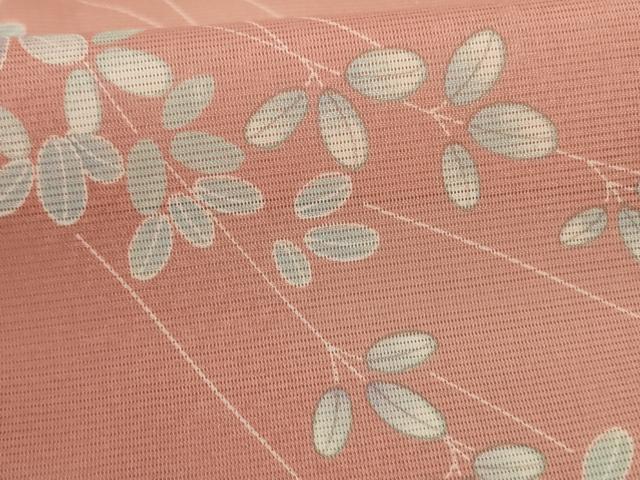 平和屋着物＊夏物　訪問着　絽　流水花文　暈し染め　洗える着物　AABF5116jd_5