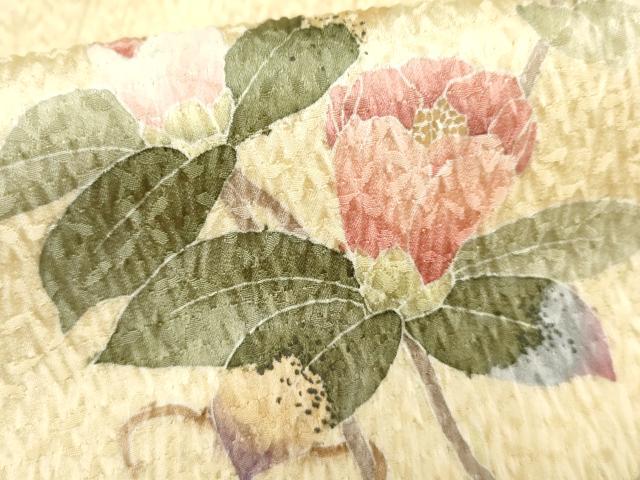 平和屋着物●訪問着　手描き　総絞り　枝花文　暈し染め　正絹　逸品　AABF5164cs_6