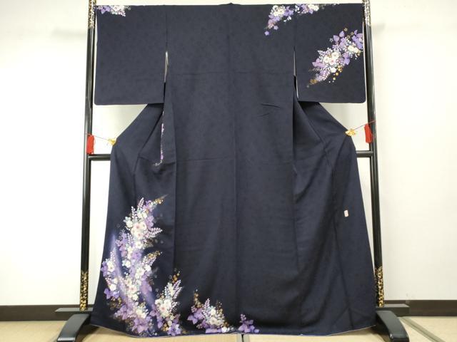 平和屋着物●越後十日町の一流染匠　桐屋・翠山工房　訪問着　辻が花　暈し染め　金銀彩　やまと誂製　正絹　逸品　AABF5273cs