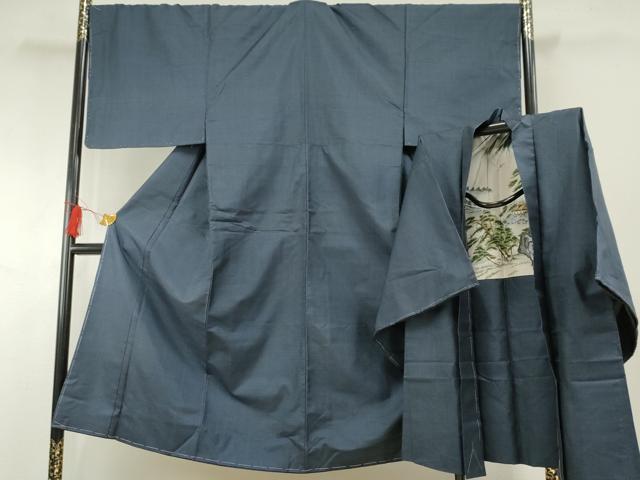 平和屋着物●男性　本場大島紬　アンサンブル　100亀甲　総詰め　正絹　逸品　未使用　AABF5279cs