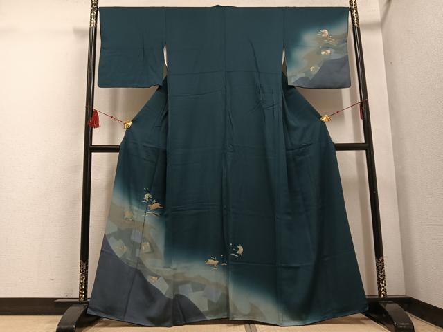 平和屋着物●訪問着　芝兎　暈し染め　金彩　正絹　逸品　AABF5354ph