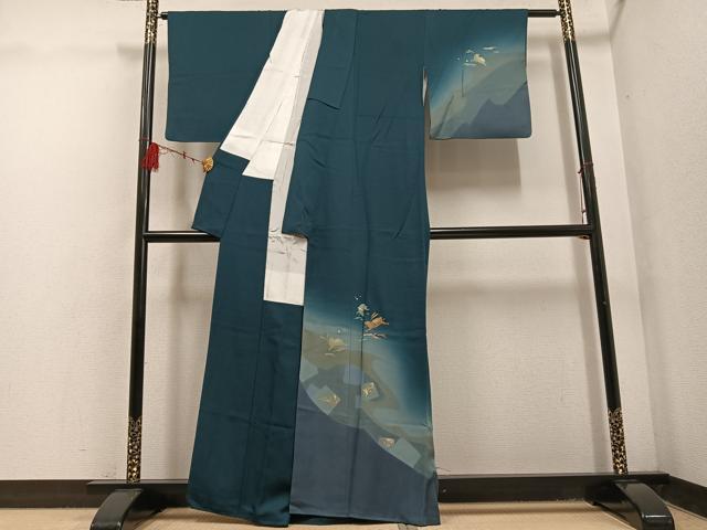 平和屋着物●訪問着　芝兎　暈し染め　金彩　正絹　逸品　AABF5354ph_1