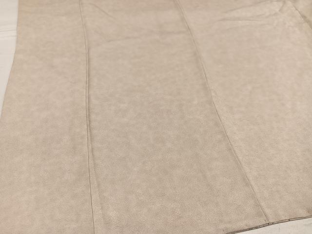 平和屋着物●伝統工芸士　吉田博　小紋　花唐草地紋　練色　正絹　逸品　AABF5397ph_3