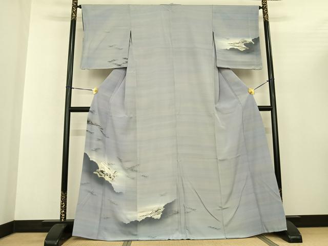 平和屋着物●訪問着　手描き　人物風景文　暈し染め　正絹　逸品　AABF5415fy 24,367円