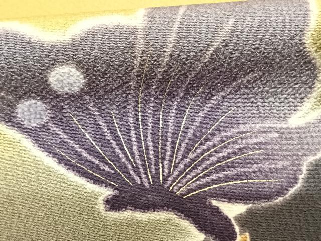 平和屋着物○訪問着 絞り 舞蝶文 暈し染め 金彩 正絹 逸品 AABF5498fy