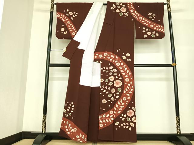 平和屋着物●訪問着　辻が花　正絹　逸品　AABF5521fy_1