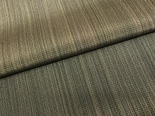 平和屋着物●本塩沢　やまだ織　雪の中のきれ　縞　暈し染め　さが美扱い　証紙付き　正絹　逸品　AABF5560fy_3