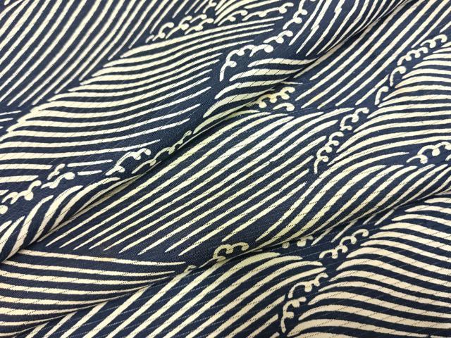 平和屋着物＊夏物　小紋　絽　立波文　正絹　逸品　AABF5686fy 18,200円