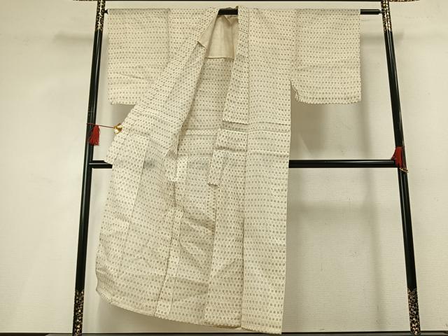 平和屋着物＊夏物　男性　沖縄県無形文化財指定　本場八重山上布　井桁絣　麻　逸品　AABF5694fy_2