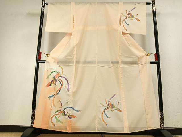 平和屋着物＊夏物　訪問着　絽　飛鳥文　暈し染め　洗える着物　AABF5707fy
