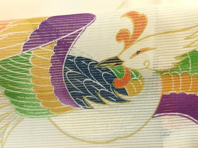 平和屋着物＊夏物　訪問着　絽　飛鳥文　暈し染め　洗える着物　AABF5707fy_5