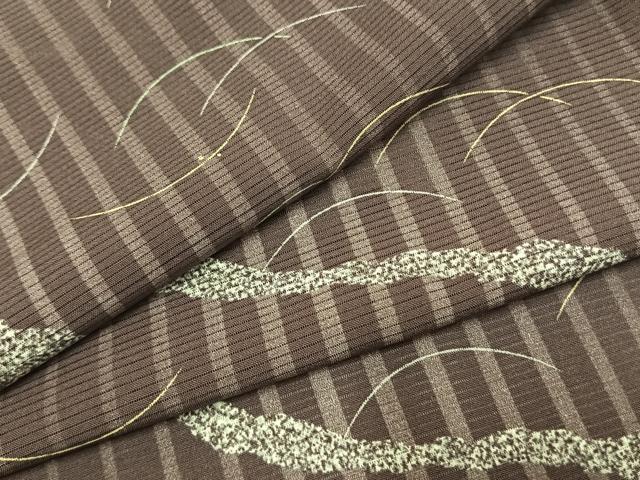 平和屋着物＊夏物　小紋　絽　道長芝文　正絹　逸品　未使用　AABF5726fy