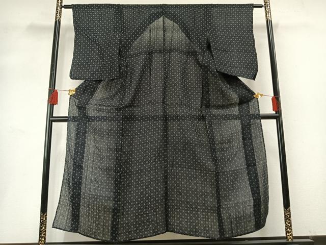 平和屋着物＊夏物　重要無形文化財　本場宮古上布　幾何学文様　苧麻　逸品　AABF5746fy 平和屋着物＊夏物 重要無形文化財 本場宮古上布 幾何学文様 苧麻 逸品