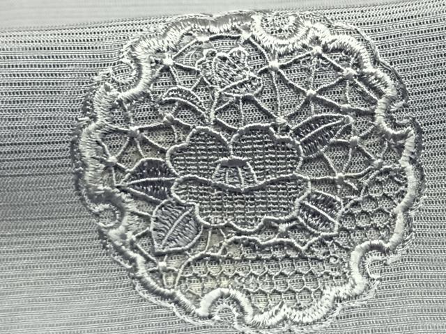 平和屋着物＊夏物　無地絵羽訪問着　絽　雪輪花地紋　藤鼠色　正絹　逸品　未使用　AABF5796fy 平和屋着物＊夏物 無地絵羽訪問着 絽 雪輪花地紋 藤鼠