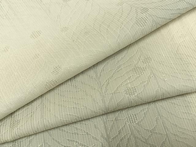 平和屋着物＊夏物　小紋　紗　草葉文　暈し染め　正絹　逸品　AABF5822fy