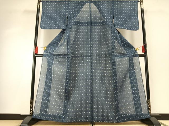 平和屋着物＊夏物　本場琉球絣　夏琉球　正絹　逸品　AABF5837fy_1