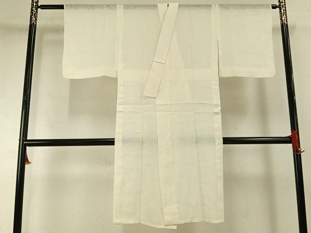 平和屋着物＊夏物　長襦袢　紗　舞花地紋　生成り色　麻　AABF5874fy