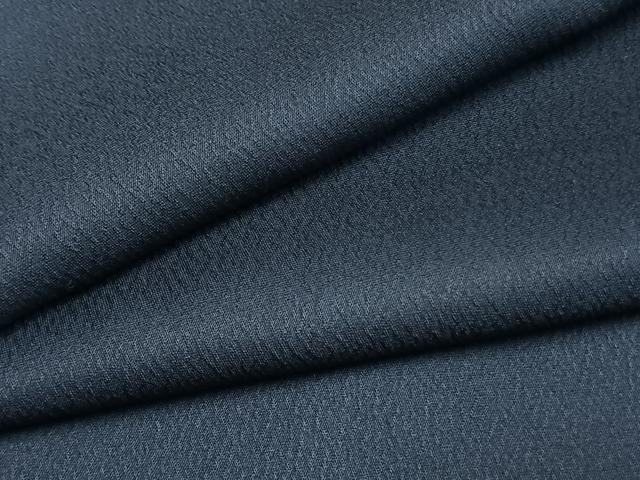 平和屋着物●上質な色無地　紺青色　正絹　逸品　AABF5955fy