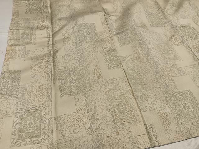 平和屋着物●上質な紬　花尽くし　正絹　逸品　AABF6105ph_3