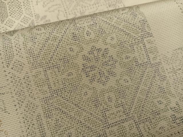 平和屋着物●上質な紬　花尽くし　正絹　逸品　AABF6105ph_5