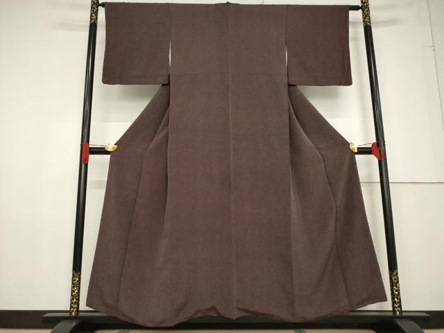 平和屋着物●江戸小紋　作家物　鮫小紋柄　草木染　正絹　逸品　AABF6123ck_1