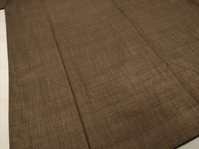 平和屋着物○男性 奥能登紬 アンサンブル 長襦袢(袷)セット 草木染