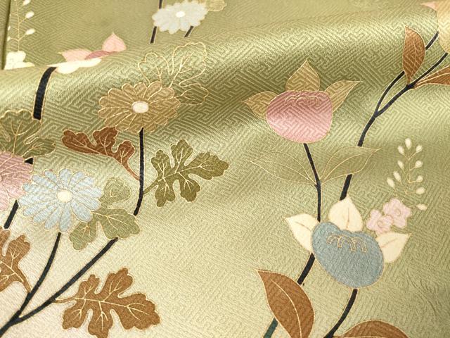 平和屋着物●訪問着　枝花文　暈し染め　金彩　正絹　逸品　AABF6190ck_5