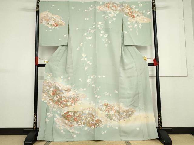 平和屋着物●江戸小紋　鮫小紋柄　正絹　逸品　CABB9133xe 平和屋着物○本草木染作家 圓啓 江戸小紋 鮫小紋柄 正絹 逸品 未使用