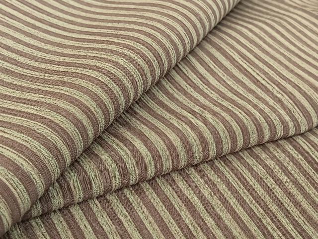 平和屋着物▽洗える最高級着物　＜英＞はなぶさ謹製　小紋　単衣　縞　洗える着物　AABF6796jh