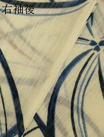 平和屋着物＊夏物　小紋　紗　花尽くし　洗える着物　未使用　AABF6827jd_7