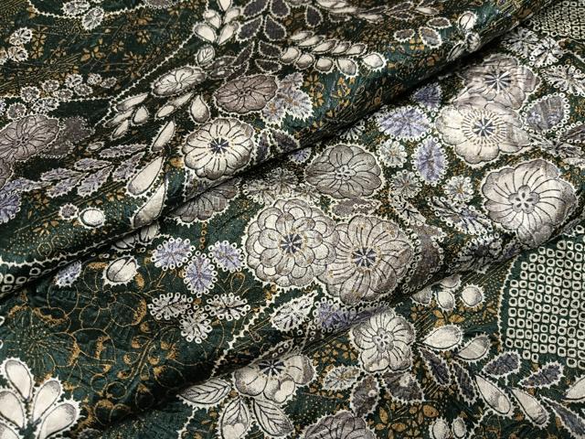 平和屋着物●上質な小紋　辻が花　絞り　金彩　正絹　逸品　AABF6937ph 19,500円