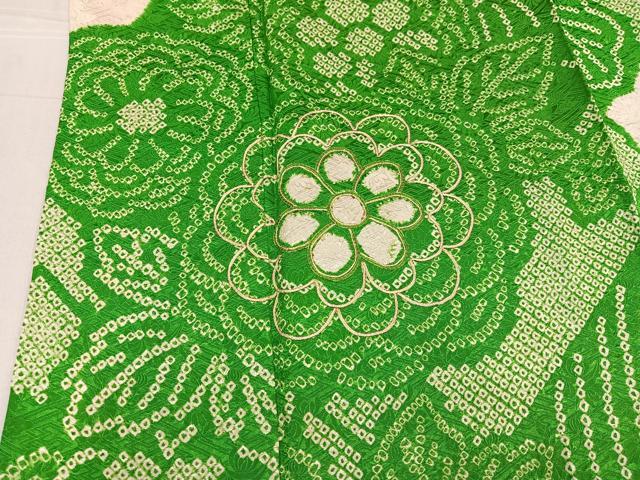 平和屋着物●豪華振袖　駒刺繍　絞り　草花文　正絹　逸品　AABF6945ph_3