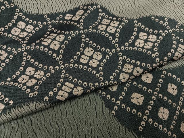 平和屋着物●訪問着　紬地　七宝文　正絹　逸品　AABF6986ph_4