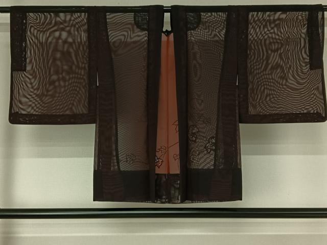 平和屋着物▽羽織 スリーシーズン 春夏秋 塵除け 花唐草文 正絹 逸品