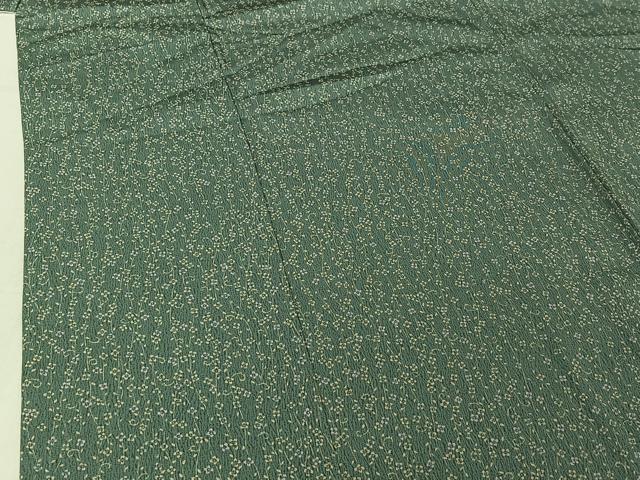 平和屋着物▽上質な小紋　単衣　花唐草文　正絹　逸品　AABF7100jh_3