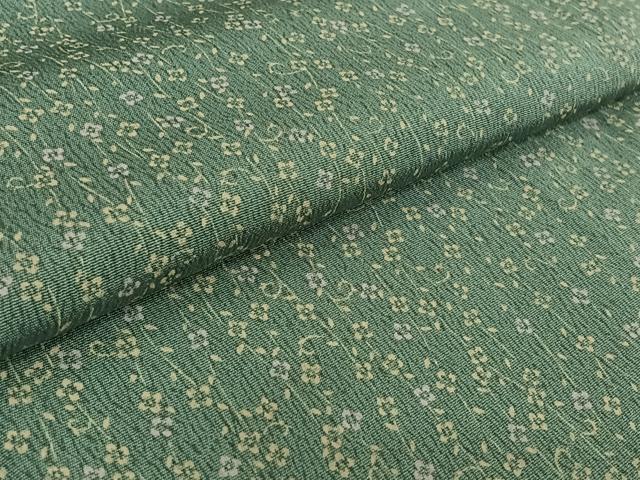 平和屋着物▽上質な小紋　単衣　花唐草文　正絹　逸品　AABF7100jh_4