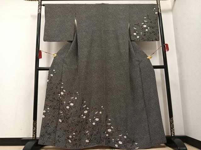 平和屋着物▽上質な紬 単衣 鼓文 正絹 逸品 AAAY7251jh 【公式通販】