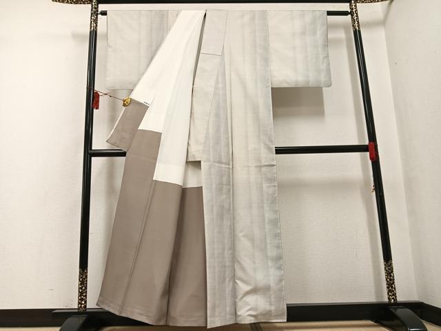 平和屋着物●本場大島紬　カタス9マルキ　間道　正絹　逸品　AABF8128ph 平和屋着物○本場大島紬 カタス9マルキ 風景文 正絹 逸品 AABF1994csの