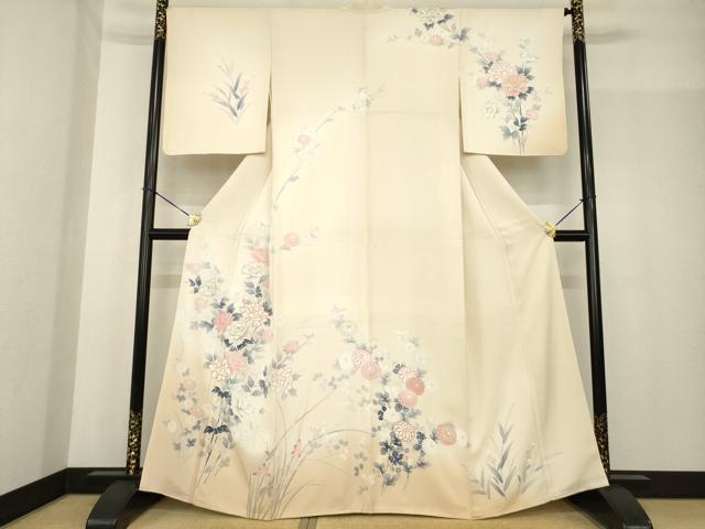 平和屋着物●訪問着　友禅　草花文　暈し染め　金彩　正絹　逸品　AABF8216ck 29,575円