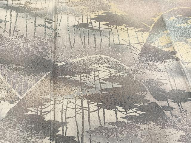 平和屋着物●訪問着　ろうけつ染め　遠山樹林文　暈し染め　正絹　逸品　AABF8728ph_3