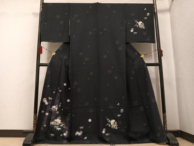 平和屋着物●訪問着　草花文　やまと誂製　正絹　逸品　未使用　AABF8737ph