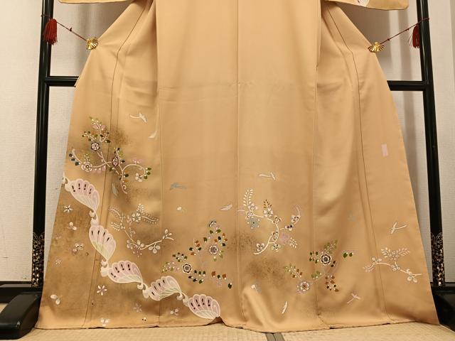 平和屋着物●本加賀友禅作家　北村比呂志　花鳥唐草文　金彩　訪問着　正絹　逸品　未使用　AABF8775ph_2