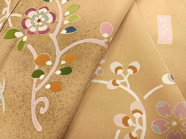平和屋着物●本加賀友禅作家　北村比呂志　花鳥唐草文　金彩　訪問着　正絹　逸品　未使用　AABF8775ph_9