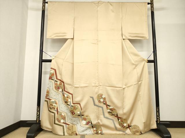 平和屋着物＊夏物　小紋　絽　草葉文　正絹　逸品　AABH3172jd 平和屋着物＊夏物 小紋 絽 舞花文 正絹 逸品 AABB6738jd 【公式通販】