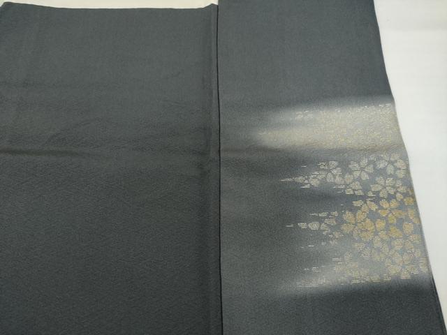 平和屋着物●日本舞踊家 岩井流宗元　岩井友見　訪問着　駒刺繍　扇面松文　金銀彩　正絹　逸品　AABF8971ck_8
