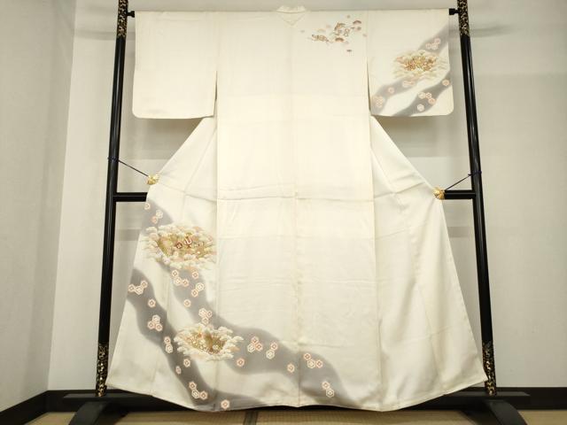 平和屋着物●訪問着　宝尽くし　暈し染め　金彩　正絹　逸品　未使用　AABF8977ck