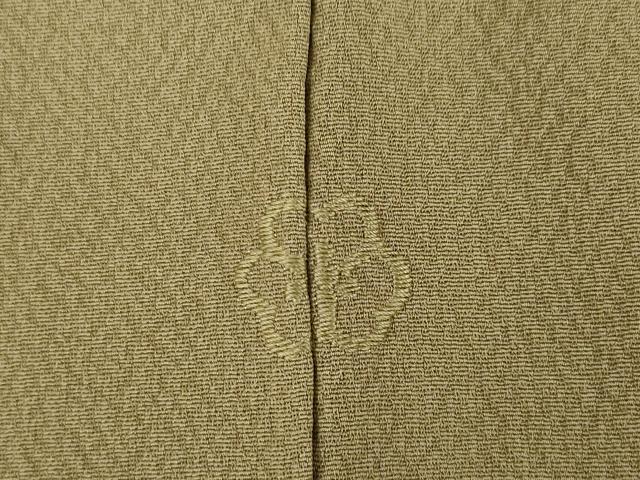 平和屋着物●訪問着　草花文　鹿　暈し染め　金彩　正絹　逸品　AABF8978ck