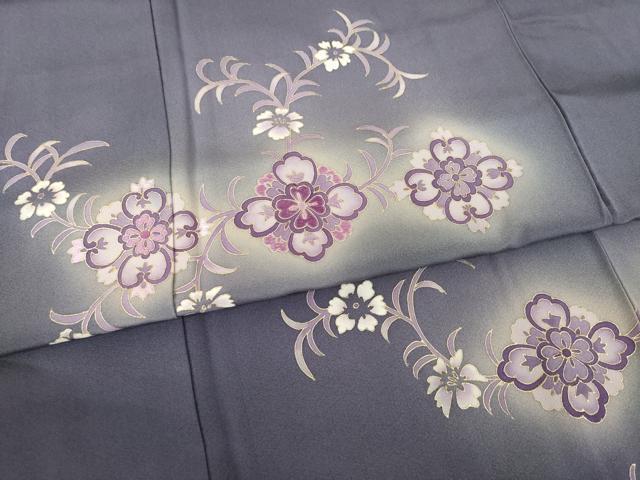 平和屋着物●訪問着　刺繍　舞花文　暈し染め　金彩　正絹　逸品　AABF9019ck_4