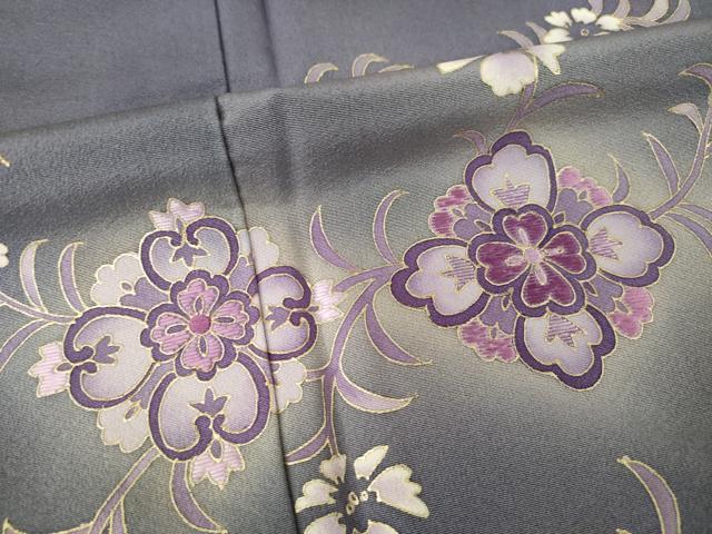 平和屋着物●訪問着　刺繍　舞花文　暈し染め　金彩　正絹　逸品　AABF9019ck_5
