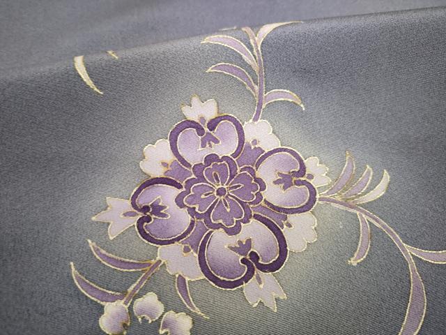 平和屋着物●訪問着　刺繍　舞花文　暈し染め　金彩　正絹　逸品　AABF9019ck_6